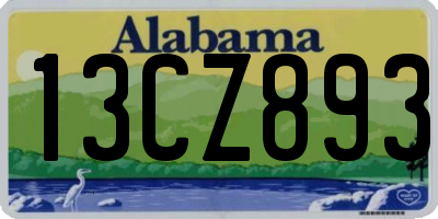 AL license plate 13CZ893