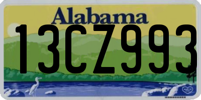 AL license plate 13CZ993