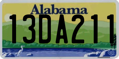 AL license plate 13DA211