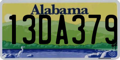 AL license plate 13DA379