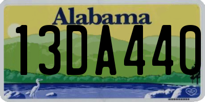 AL license plate 13DA440