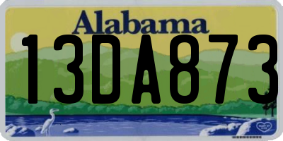 AL license plate 13DA873