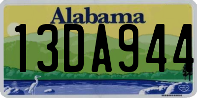 AL license plate 13DA944