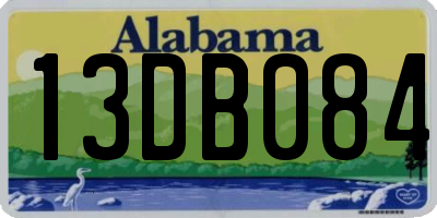 AL license plate 13DB084