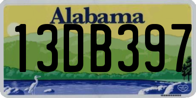 AL license plate 13DB397