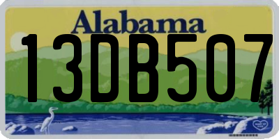 AL license plate 13DB507