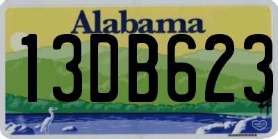 AL license plate 13DB623