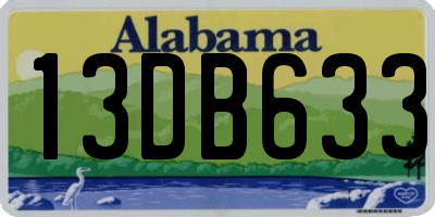 AL license plate 13DB633