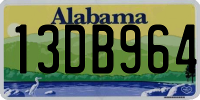 AL license plate 13DB964