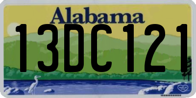 AL license plate 13DC121