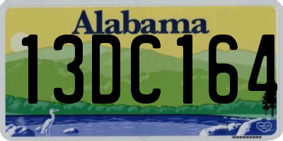 AL license plate 13DC164