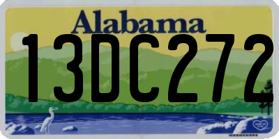 AL license plate 13DC272
