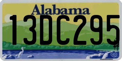 AL license plate 13DC295