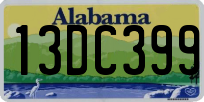 AL license plate 13DC399