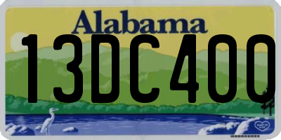 AL license plate 13DC400