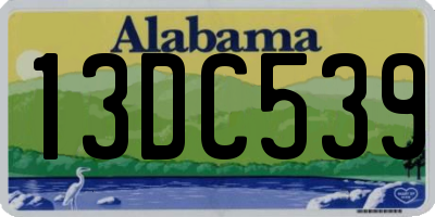 AL license plate 13DC539