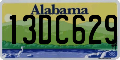 AL license plate 13DC629