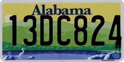AL license plate 13DC824
