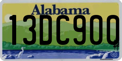 AL license plate 13DC900
