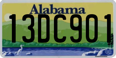AL license plate 13DC901
