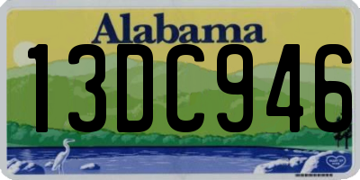 AL license plate 13DC946