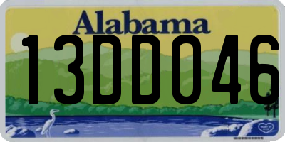 AL license plate 13DD046