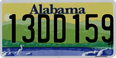 AL license plate 13DD159