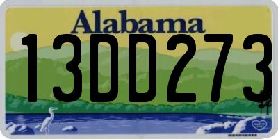 AL license plate 13DD273