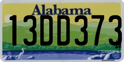 AL license plate 13DD373