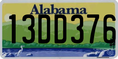 AL license plate 13DD376