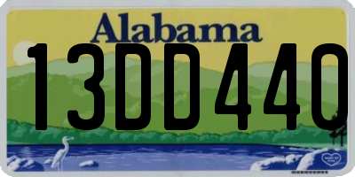 AL license plate 13DD440