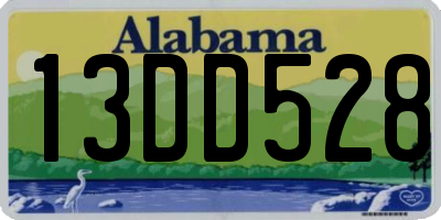 AL license plate 13DD528