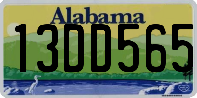 AL license plate 13DD565
