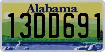 AL license plate 13DD691
