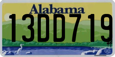 AL license plate 13DD719