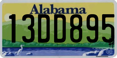 AL license plate 13DD895