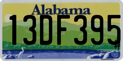 AL license plate 13DF395