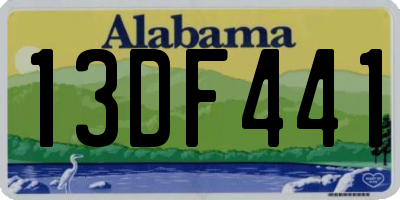 AL license plate 13DF441