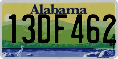 AL license plate 13DF462