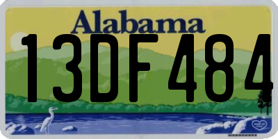 AL license plate 13DF484