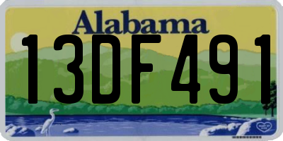 AL license plate 13DF491