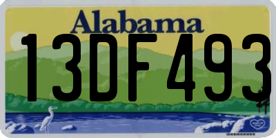 AL license plate 13DF493