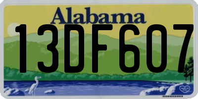 AL license plate 13DF607