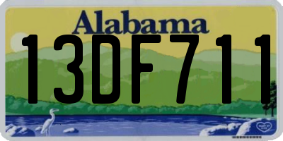 AL license plate 13DF711