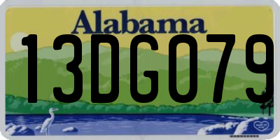 AL license plate 13DG079