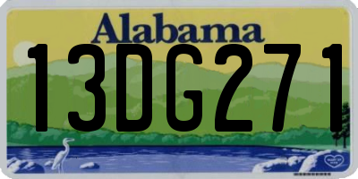 AL license plate 13DG271