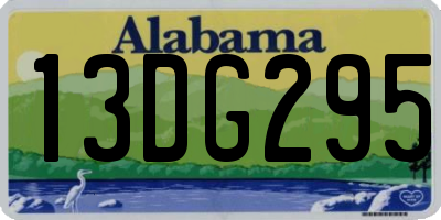 AL license plate 13DG295