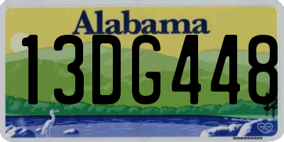 AL license plate 13DG448