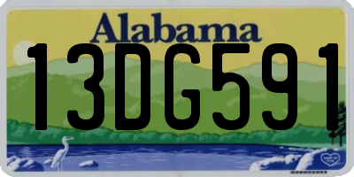 AL license plate 13DG591