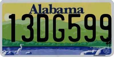 AL license plate 13DG599